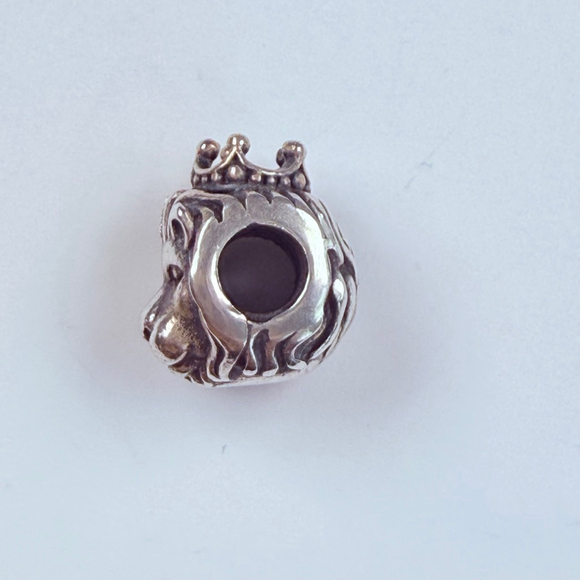 Pandora King Of The Jungle Lion Head With Crown Animal Zoo Sterling 925 Charm - Picture 4 of 7